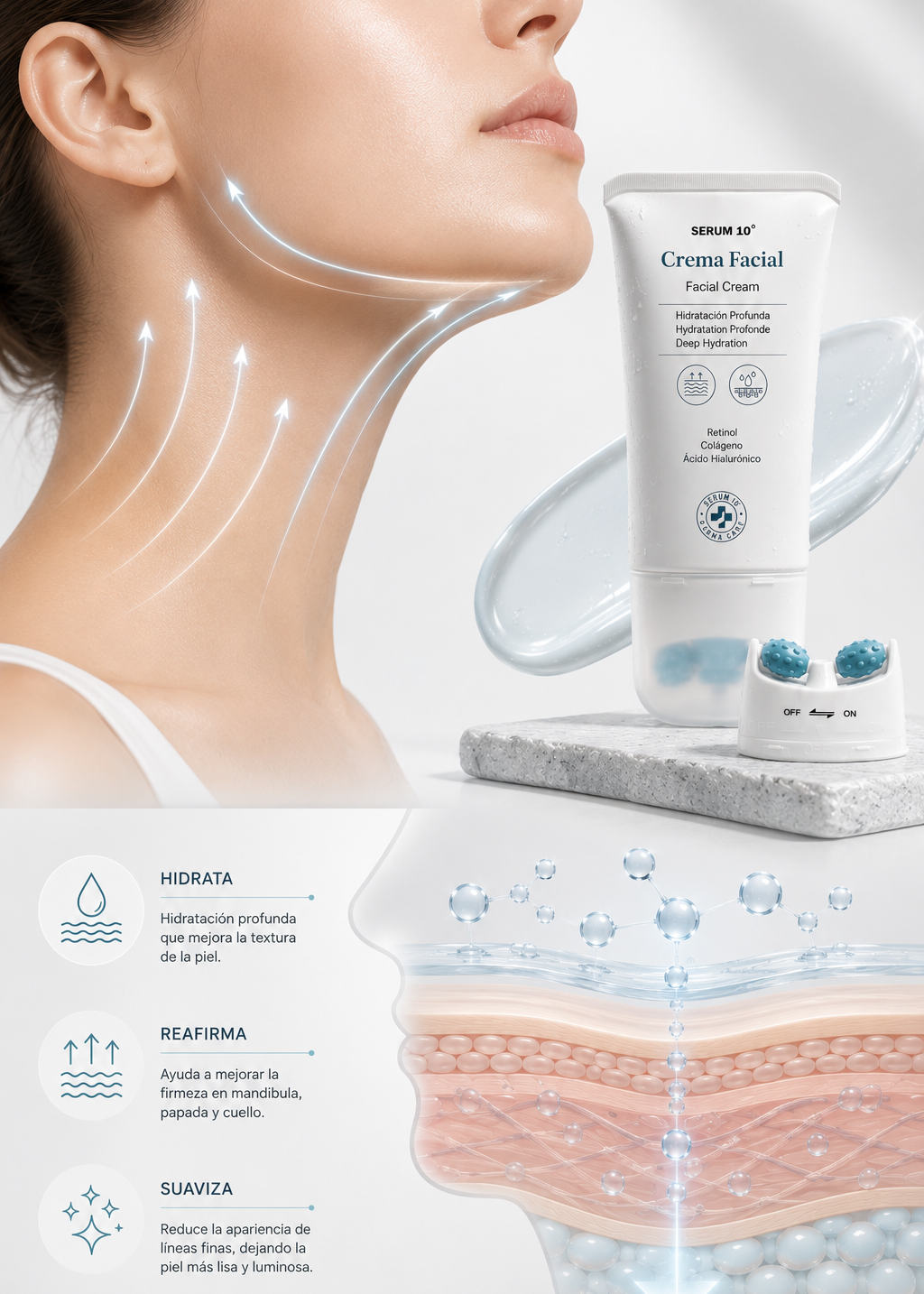 CREMA REAFIRMANTE DE CUELLO SERUM 10